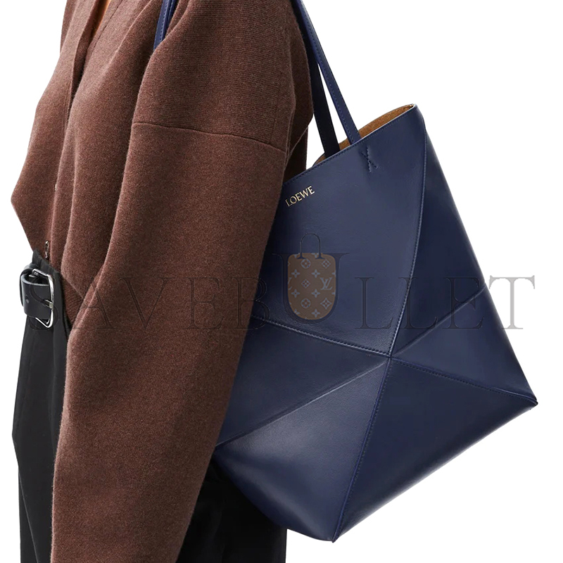 LOEWE MEDIUM PUZZLE FOLD TOTE IN SHINY CALFSKIN A657G50X01 06 (31.5*25.5*14.5cm)